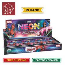 2026 TOPPS NEON MARVEL HOBBY BOX (100 Cards) Disney Brand New Sealed IN HAND picture