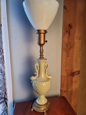 RARE Vtg Rembrandt Dolphin Fish Torch Lamp Sea Foam Green picture