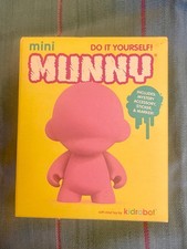 Kidrobot Mini Munny DIY Vinyl Figure Pink Munny Product Line 2008 Paul Budnitz picture