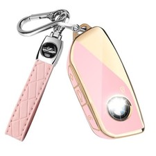 MILD EAST for BMW Key Fob Cover with Keychain J-Pink picture