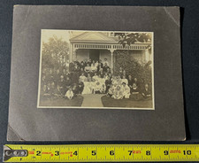 Vintage B&W Group Portrait Photograph, Mounted & Matted, Single Photo picture