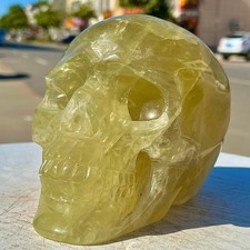 6.06LB  High quality citrine skull hand carved skull healing picture