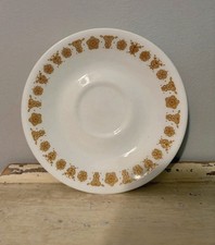 Vintage Corelle Butterfly Gold Saucer Plates Set of 6 Pyrex Corning USA picture