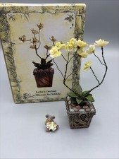 Boyds Bears Treasure Box Leila's Orchid with Bloom McNibble Trinket Box picture