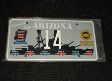 2008 ALPCA REMEMBER THE USS ARIZONA BATTLESHIP AUTOMOBILE AUTO CAR LICENSE PLATE picture