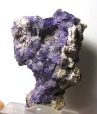Nice vibrant Fluorapatite crystal cluster - Minas Gerais, Brazil - Apatite  picture