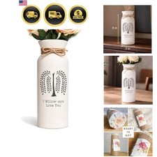 9th Anniversary Willow Gifts Vase for Her Pottery 9  Wife Him Couple picture