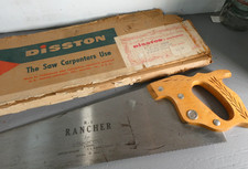 NOS Disston R-1 Rancher Saw Hand Saw Christmas Gift Pkg. Unused w/ Box picture