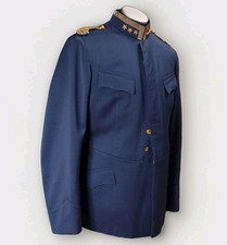 Swedish M/1910 Captain Uniform Tunic | Blue Wool Jacket, Gold Stars Trim, Reenac picture