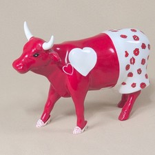 CowParade Moocho Amor 9177 Red Heart Lips High Heels Figurine Vintage 2000 EUC picture