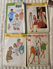 Simplicity Vintage Original Women’s Sportswear Sewing Pattern Lot of 4 1970’s picture