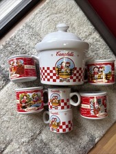 vintage Campbell's Soup ceramic serving set Excellent Condition picture