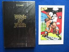 BIBLE OF FILTH LEATHER LTD ED #42/55 + PRINT BOTH SIGNED R.CRUMB SCRATCH PUB picture