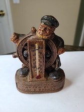 Thadco Ornawood CAPTAIN BLIGH H.M.S. BOUNTY Vintage Desk Thermometer GUC picture