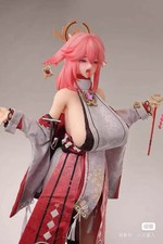 Lingyun Studio Yae Miko Genshin Impact 1/3 Silica gel Statue Cast off 65cm 2025 picture