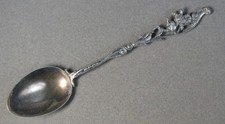 Vintage 800 Silver Figural Lion Souvenir Spoon 6.8g #J5047 picture
