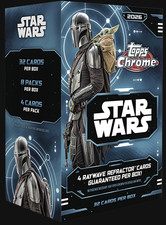 2026 TOPPS CHROME STAR WARS BLASTER VALUE BOX NEW FACTORY SEALED USA picture