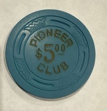Pioneer Club Hotel Casino Chip Large Crown Las Vegas Nevada 1942 picture
