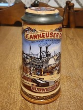 Budweiser 1991 St Louis Riverfront Classic Collection Lidded Beer Stein Germany picture