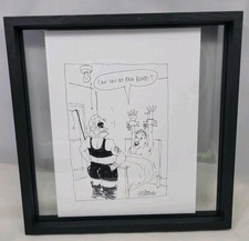 Original Peter Steiner Signed Political Cartoon Art Hand Drawn Pam Bondi Satire picture