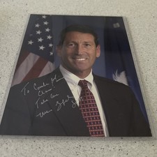 Mark Sanford Signed 8x10 Photograph Governor US Representative Color Inscribed picture