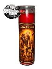 San Lazaro Veladora con Oracion - Saint Lazarus Candle with Prayer St. Lazarus picture