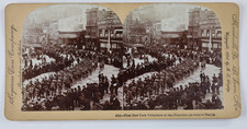 1898 STEREOVIEW Spanish American War San Francisco Soldiers En Route Manila picture