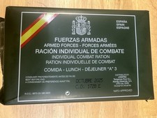 Spanish Armed Forces ICR Menu A-3 Military Ration Collectible Display picture