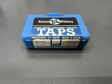 HANSON WHITNEY 3pc MACHINIST TAP SET 0-80 GH1 TAPER PLUG BOTTOM - CLEAN USA picture