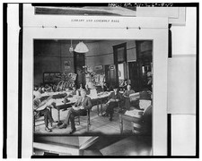 Photo:Library and Assembly Hall Men Reading Room 1910s Interior Photo picture