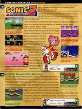 SEGA Sonic Advance 2 Article Review May 2003 GBA Yu-Gi-Oh Gaming Promo Ad picture