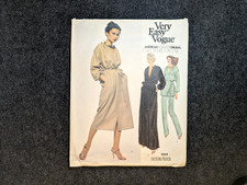 1979 VTG Vogue : Geoffrey Beene Woman's Dress or Tunic/Pant Pattern 1944: Szs 12 picture