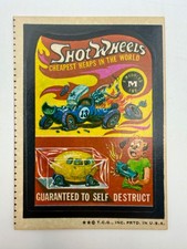 1974 Topps Wacky Packages 5th Series Shot Wheels Off-Center Miscut Variant picture