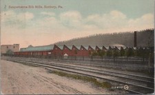 Postcard Susquehanna Silk Mills Sunbury PA picture