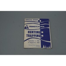 Vintage 1962-1963 Pennsylvania Official Digest Hunting Trapping Booklet PA Game picture