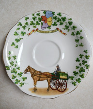 Irish Emerald Isle Saucer Small Plate Royal Standard Fine Bone China Gold Trim picture