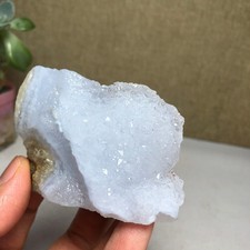 62-45-25mm Natural Blue chalcedony Crystal gemstone Rough Mineral Specimen A2155 picture