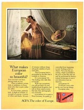 PRINT AD 1978 AGFA AGFAchrome 64 Color Film Art Kane Photo Artwork European picture