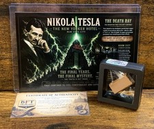 Nikola Tesla Authentic Wood Relic New Yorker Hotel BFT Authentic Death Ray picture