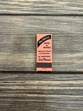 McNeal Hotel & Motels Des Moines Iowa Vintage 1950s Pink Hotel Matchbook picture
