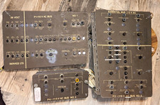 Vintage Boeing 727 Cockpit Electrical Panels Set 3-Piece P1 P2 P4 Flight Sim picture