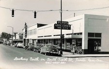 Grants Pass Oregon RPPC South 6th St Byrd's Groceries Buick Cars Art Ray 1665 picture