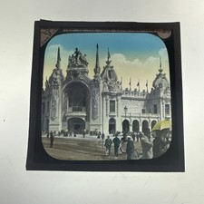 Antique Magic Lantern Slide Trip to Paris Exhibition 1900 23 Alexander Avenue picture