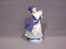 Vintage - OCCUPIED JAPAN - Colonial Woman Porcelain Figurine - Used Condition. picture