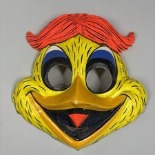 1960s Ben Cooper Halloween Face Mask Woody The Wood Pecker Vintage picture
