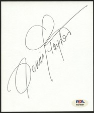 Dennis Haysbert signed autograph 5x6.5 Cut Actor in Major League PSA Stickered picture