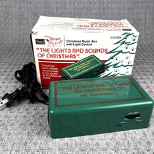 Vtg Mr Christmas The Lights and Sounds of Christmas Music Box SEARS Trim Shop picture