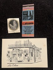 Vintage 500 Club Postcard & Matchbooks Lilly Christine Cat Girl New Orleans picture
