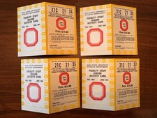 Vintage OSU Faculty Tickets- Set Of 4- MINT picture