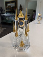 Franklin Mint Disney Midnight Enchantment Cinderella Castle Crystal Clock. picture